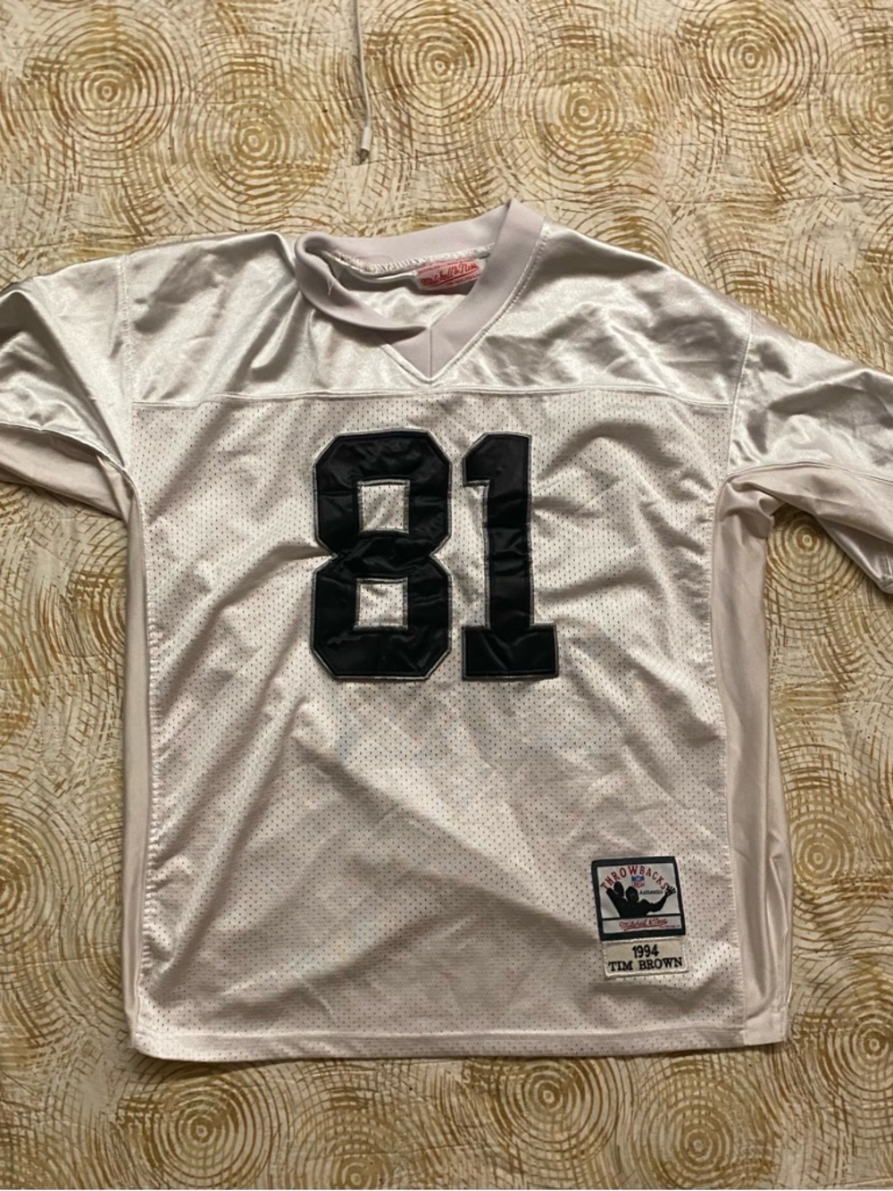 Mitchell & Ness White Kids Football Jersey with Black 31